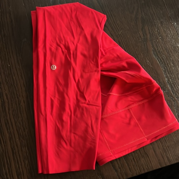 Lululemon Wunder Train High Rise Tights with side pockets, 25”, red - Picture 8 of 8
